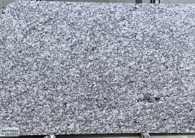 Ashen White granite slab for custom countertop